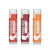 Pucker Paste Lip Balm - 3 Pack - Vanilla Peppermint, Orange Creamsicle, Chai