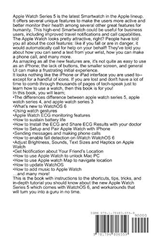 Apple Watch Series 5: The iWatch Beginners, Dummies and Seniors