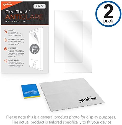 BoxWaveBoxWave Screen Protector Compatible with Tencent QQ Watch - ClearTouch Anti-Glare (2-Pack), Anti-Fingerprint Matte Film Skin