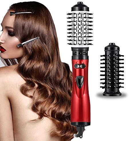 Hair Dryer Brush, Hot Air Brush 3-in-1 Negative Ion Hair Straightener for Styling & Frizz Auto-Rotating Curling Brush Hair Dryer