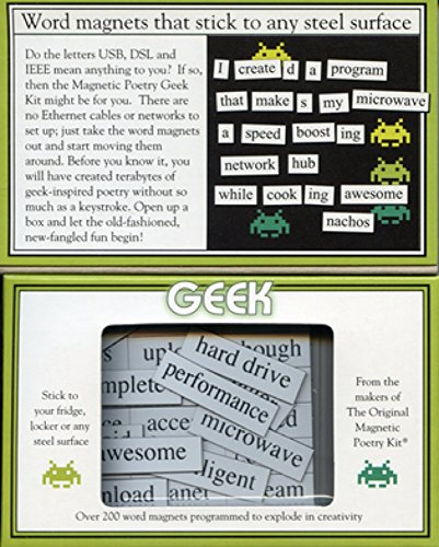 Magnetic Poetry - Geek Kit - Words for Refrigerator - Write Poems and Letters on the Fridge - Made in the USA
