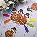 Jetec 10 Pieces Thanksgiving Turkey Craft Paper Turkey with 60 Pieces Colorful Feathers and Glue Points for Thanksgiving Party Craft Activities