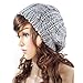 FUNOC Women Ladies Baggy Beret Chunky Knit Knitted Braided Beanie Hat Ski Cap