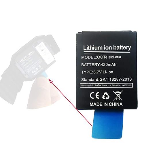OCTelect Smart Watch Battery DZ09 420 mAh Capacity Rechargeable