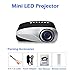 iToobe i8 LED Mini Portable Pocket Multimedia Home Cinema Theater Video Projector Support 1080P with HDMI/USB/AV/SD/VGA Input for Movies Games Music Home Theater Entertainment (Black)