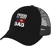 SIYTUAU Proud U S Army Dad USA Flag Baseball Cap Adjustable for Men Women Breathable Mesh Back Baseball Caps Casual Outdoor Hat Trucker Hat