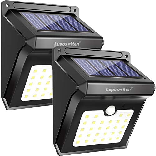 Luposwiten Solar Lights Outdoor 28 LEDs Motion Sensor Wireless