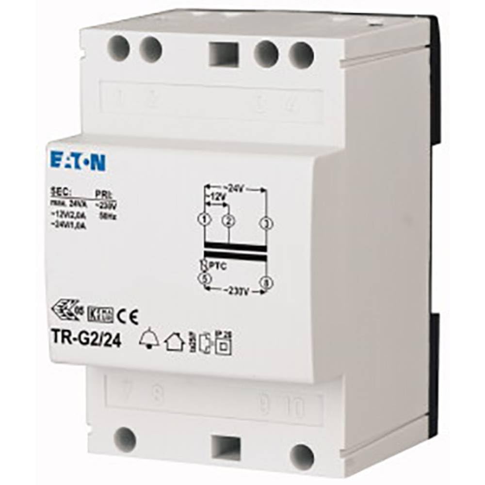 Eaton (Installation) Bell Transformer, TR-G2/24, 230 V, 12-24 V, 2-1 A, Bell Transformer, 4015082724849