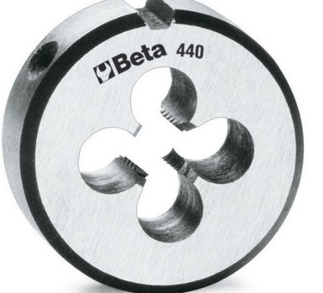 Beta 4400128 Round Die, Coarse Pitch, Chrome-steel, M24 x 50.8mm, 2" O/D