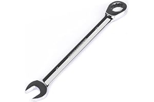 Egofine 1 inch Ratcheting Combination Wrench SAE, Industrial Grade Gear Spanner with 12-Point Design, 72-Tooth Ratchet, Chrome Vanadium Steel