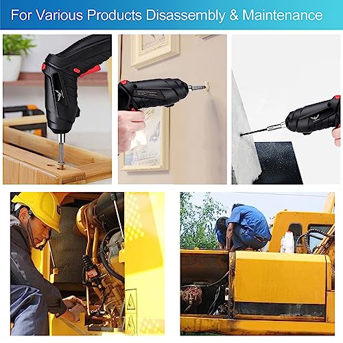 JENABOM 8 in 1 Electric Screwdriver, 3.6V Cordless Drill Screwdriver Rechargeable, 3.5N·m Max