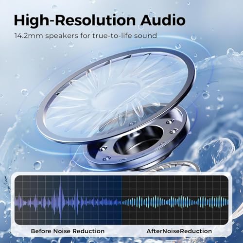 MINISO X15PRO AI Headphones Translators, Instant Voice Translator 3 in 1 Real Time in 134 Languages with App, Compatible with iOS and Android, Pink