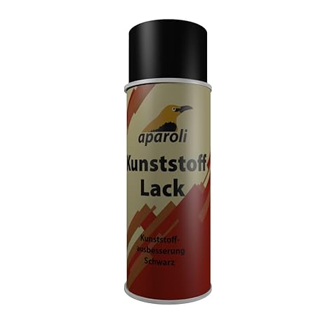 Aparoli 840752 Kunststoff - Lack - Spray, 400 ml, schwarz