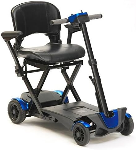 DRIVE DeVilbiss 4 Wheel Red Auto Folding Scooter