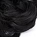 Scrunchy Updo Wavy Straight Hair Bun Clip Messy Donut Chignons Synthetic Hairpiece Hair Extension (natural black)