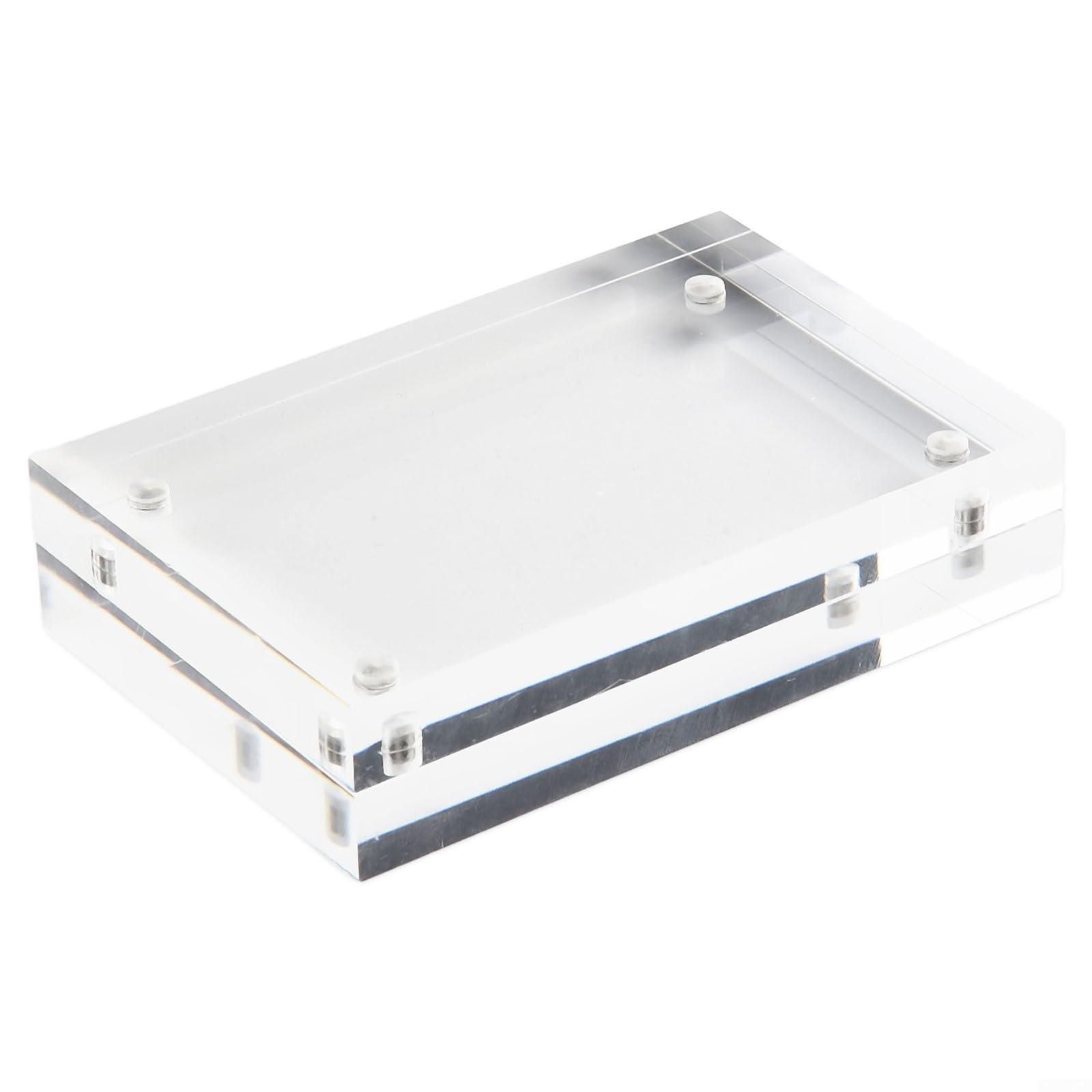 Photo 1 of Cloudpower Acrylic Sign Holder, Acrylic Magnetic Poster Double-Sided Display Stand For Countertops, Acrylic Stands For Display In Offices, Restaurants, And Events(8 x 12cm)