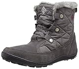 Columbia Women's Minx Shorty Omni-Heat Snow Boot, Shale, Dark Raspberry, 8 B US