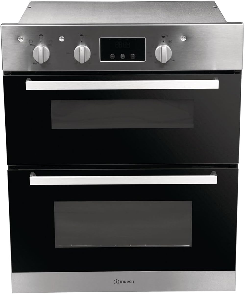 Indesit Aria Double Oven IDD 6340 IX Stainless Steel Built Under