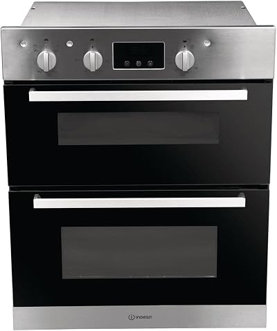 Indesit Aria Double Oven IDD 6340 IX Stainless Steel Built Under