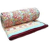 Amazon.com: (AMAZ0N Home) Quilts Self Design Printed Satin