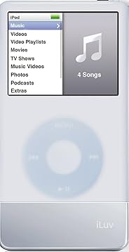 iLuv Silicone Case and Battery for 60 GB/80 GB iPod 5G (White)