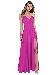 Lindo Noiva Fuchsia Satin Bridesmaid Dresses for