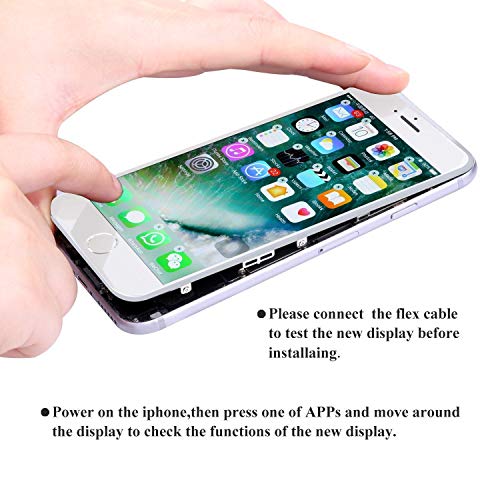 for iPhone 6 Plus Screen Replacement Touch Screen Digitizer & LCD Display for iPhone 6 Plus(5.5") White, Compatible Model: A1522, A1524, A1593