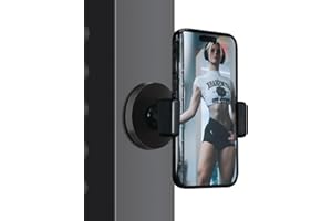 Lupholue Gym Magnetic Phone Holder Mount with 360°Ballhead Arm, Hand Free Magnet Base Phone Mount for Gym Equipment Refrigerator Attach to Metal Surface Compatible with 4.7-6.5" Smartphones