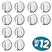 mDesign Self Adhesive Utility Storage Hook for Kitchen, Hallway, Entryway, Bathroom (Pack of 12) - White