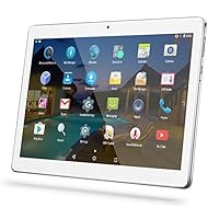 Android Tablet 10 Inch with Sim Card Slots - YELLYOUTH 10.1" 4GB RAM 64GB ROM Octa Core 3G Unlocked GSM Phone Tablet PC Compatible with WiFi Bluetooth GPS - Silver
