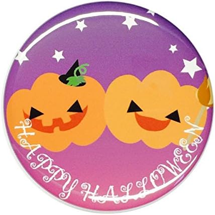 Amazon ハロウィン缶バッジ カボチャお化け ペア 小さいサイズ 32mm マグネット 磁石 タイプ バッジ おもちゃ