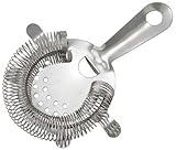 Winco Stainless Steel 4-Prong Bar Strainer Set of 12