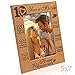 Kate Posh - Our 10th Wedding Anniversary Picture Frame, 10th Anniversary Gifts, 10 Years Anniversary, 10 Years of Marriage, 120 Months of Love - Engraved Natural Wood Picture Frame (5x7-Vertical)