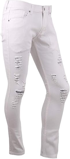 Amazon ラグタイム セレクト Ragtime Select クラッシュデニム 白 メンズ ホワイトデニム ホワイトジーンズ ストレッチ スキニージーンズ K0325 12 ホワイト S ジーンズ 通販