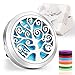Car Diffuser,Jack & Rose Car Diffuser Essential Oil Car Vent Clip Air Freshener Purifier,Stainless Steel Aromatherapy Locket with 8 Washable Color Pads Christmas Gifts for Women