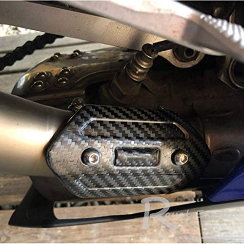 MGOD Motorcycle Exhaust Heat Shield Carbon Fiber Muffler Cap Protector (HS-01)