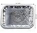 MARO MEGASTORE (Pack of 4 16.1-Inch x 12.2-Inch Oblong Rectangular Trim Victoria Floral Engraved Catering Chrome Plated Serving Plate Mirror Food Candle Deco Art Tray Platter Party(Medium) T227-4pk