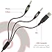 Etekcity Comfortable H5GX Over Ear Stereo Professional Headphone Headset with Mic, LED Light & Adjustable Headband, for PC & MAC (Black&Red)