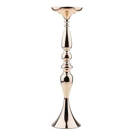 Sharplace Modern Pillar Church Candle Holder Metal Tea Light