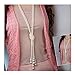 Binmer(TM) Long Knotted Pearl Necklace Women Fashion Sweater Chain Clothing Accessories Jewelry for Girl