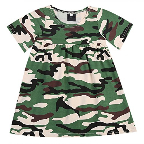 Kids Baby Girls Casual Bodysuit Dress Army Green Camouflage Loose |  Desertcart Haiti