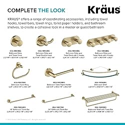 Kraus Elie Bathroom Robe and Towel Rack with 2