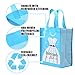 Avery Barn 12 Pc Wedding Favor Bag Set w/ 6 Bridesmaid & 6 Groomsmen | Reusable Tote for Bachelorette Gifts & Bachelor Party Bags Bridal Shower Thank You | Black/Blue Colors - Tuxedo & Dress