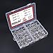 Hilitchi 410 Stainless Steel #10 Wafer Head Phillips Self Drilling Screws Sheet Metal Tek Screws Assortment Kit, Modified Truss Head Self Driller - Size: #10 x 1/2'' - 1-1/2'' - Pack of 200