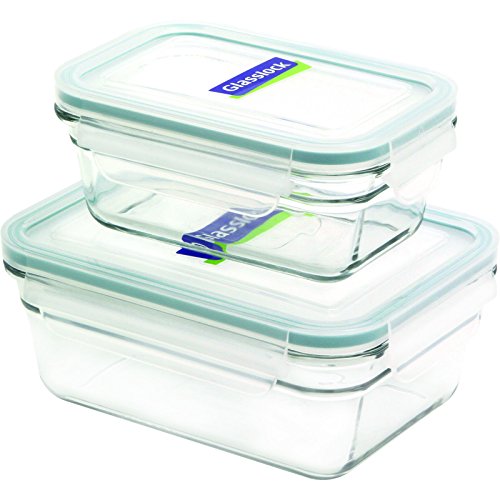 Glasslock 4-Piece Rectangle Oven Safe Container Set