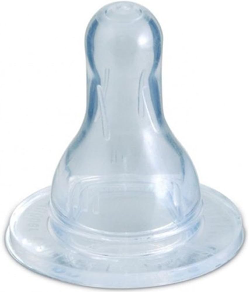 CANPOL Babies universal shape silicone teat medium, 6 months+, 2 pcs, for all Canpol standard bottles, perforated