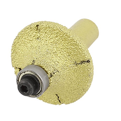 uxcell 38mm Dia Bullnose Diamond Profile Wheel Router Bit for Marble