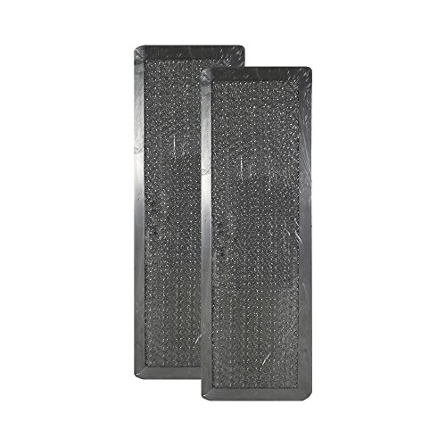 2 PACK Air Filter Factory 4 X 12 X 3/32 Microwave Oven Aluminum Grease Filter AFF89-M