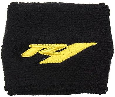 Yamaha R1 Black/Yellow Clutch Reservoir Cover by MotoSocks Fits YZF-R1, R1