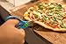 BiteSizers Portable Food Scissors with Cover - Certified Food-Safe by NSF, Stainless Steel, Cuts Baby Food (Blue Hex)